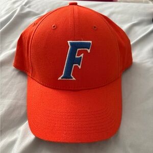 Orange Cap with Blue Lettering
